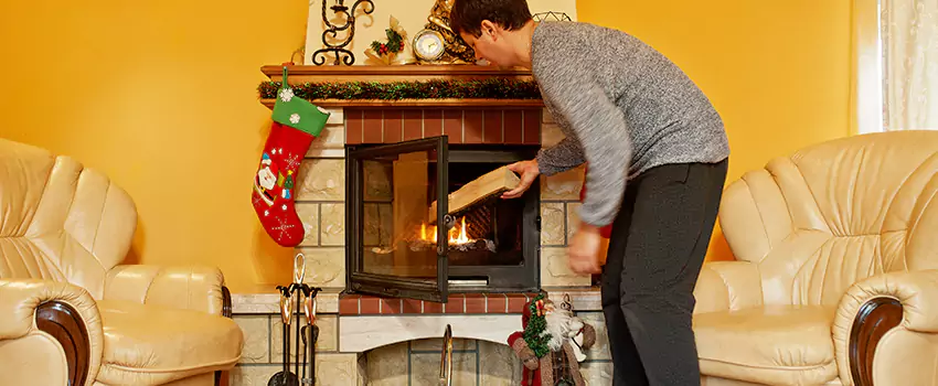 Rusted Metal Fireplace Restoration in Springdale, New Jersey